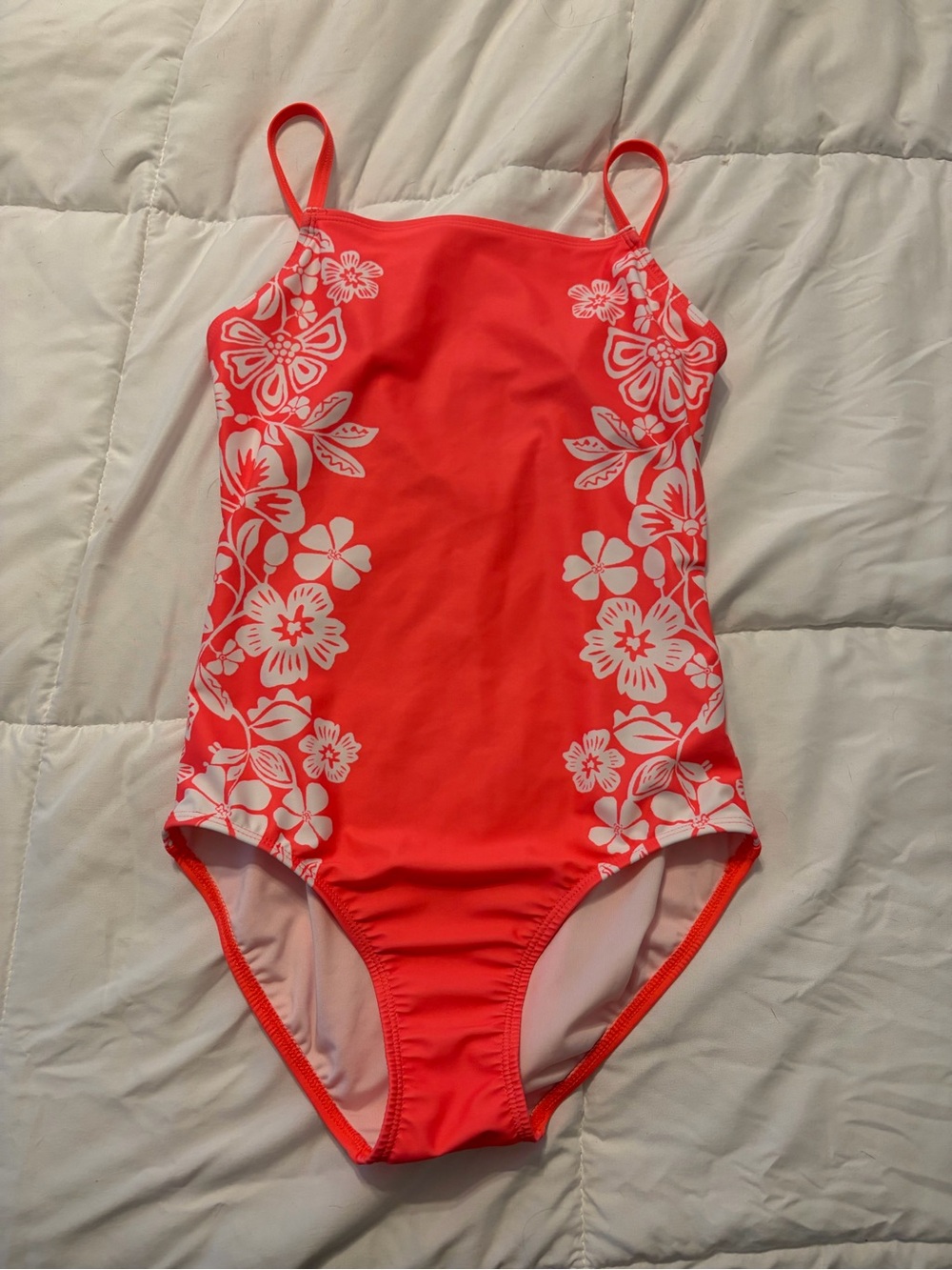 Old Navy Neon Coral One-Piece Swimsuit